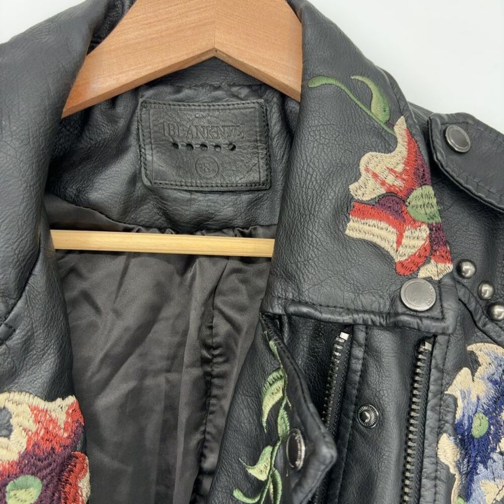 Blank NYC Embroidered Studded Leather Jacket - Picture 2 of 5